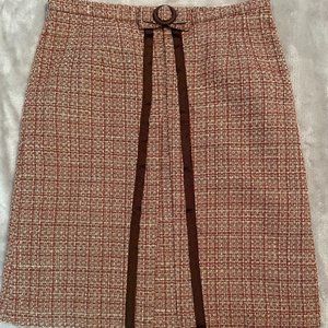 INC Pink Plaid Skirt